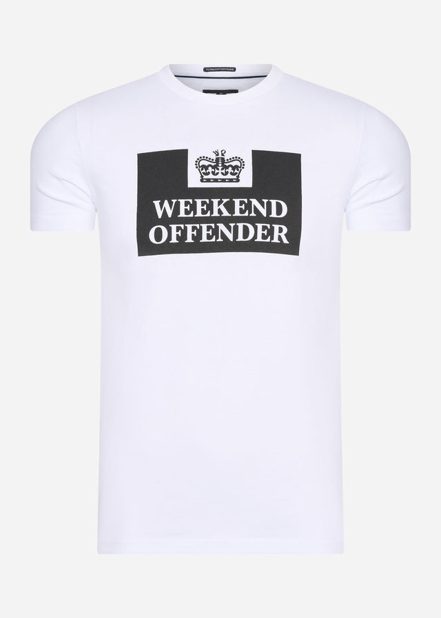 Weekend Offender T-shirts Prison - white
