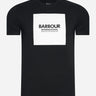 Barbour International T-shirts Block tee - black white