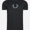 Fred Perry T-shirts Laurel wreath t-shirt - black