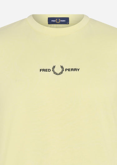 Fred Perry T-shirts Embroidered t-shirt - wax yellow