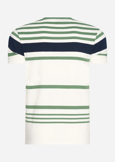 Ben Sherman T-shirts Engineered stripe tee - snow white
