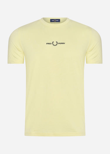 Fred Perry T-shirts  Embroidered t-shirt - wax yellow