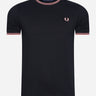 Fred Perry T-shirts Twin tipped t-shirt - black pink peach