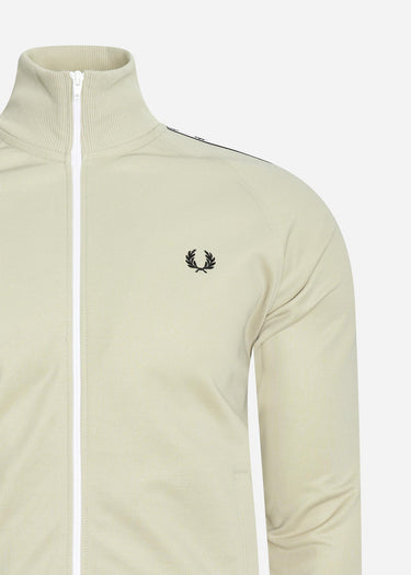 Fred Perry Vesten Taped track jacket - light oyster