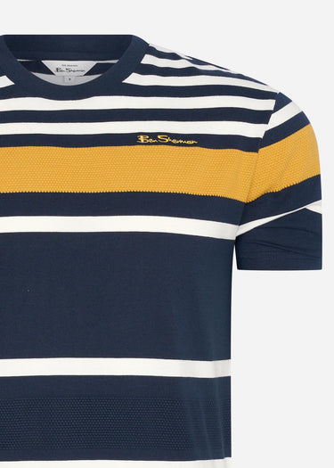 Ben Sherman T-shirts  Engineered stripe tee - dark navy