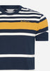 Ben Sherman T-shirts Engineered stripe tee - dark navy