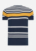 Ben Sherman T-shirts Engineered stripe tee - dark navy