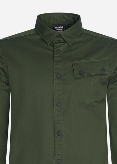 Barbour International Overshirts Graphite overshirt - kombu green