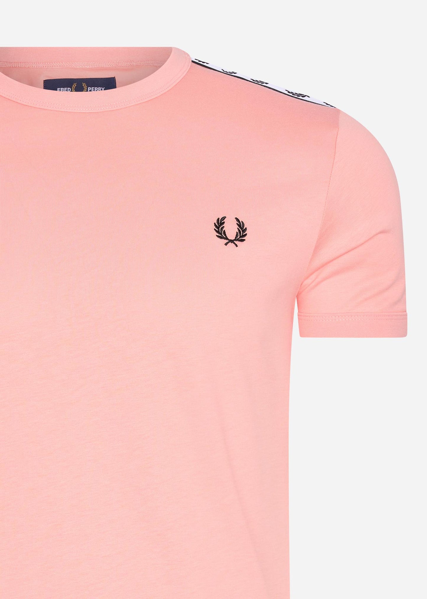 Taped ringer t-shirt - pink peach - Fred Perry