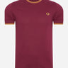 Fred Perry T-shirts Twin tipped t-shirt - tawny port