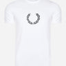 Fred Perry T-shirts Laurel wreath graphic t-shirt - white
