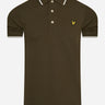 Lyle & Scott Polo's Tipped polo shirt - olive white