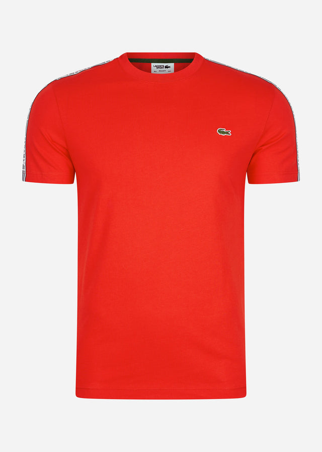Lacoste T-shirts Contrast stripe t-shirt - corrida