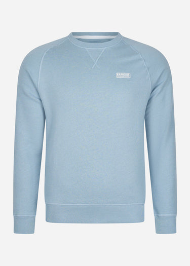 Barbour International Truien  Essential crew neck sweat - powder blue
