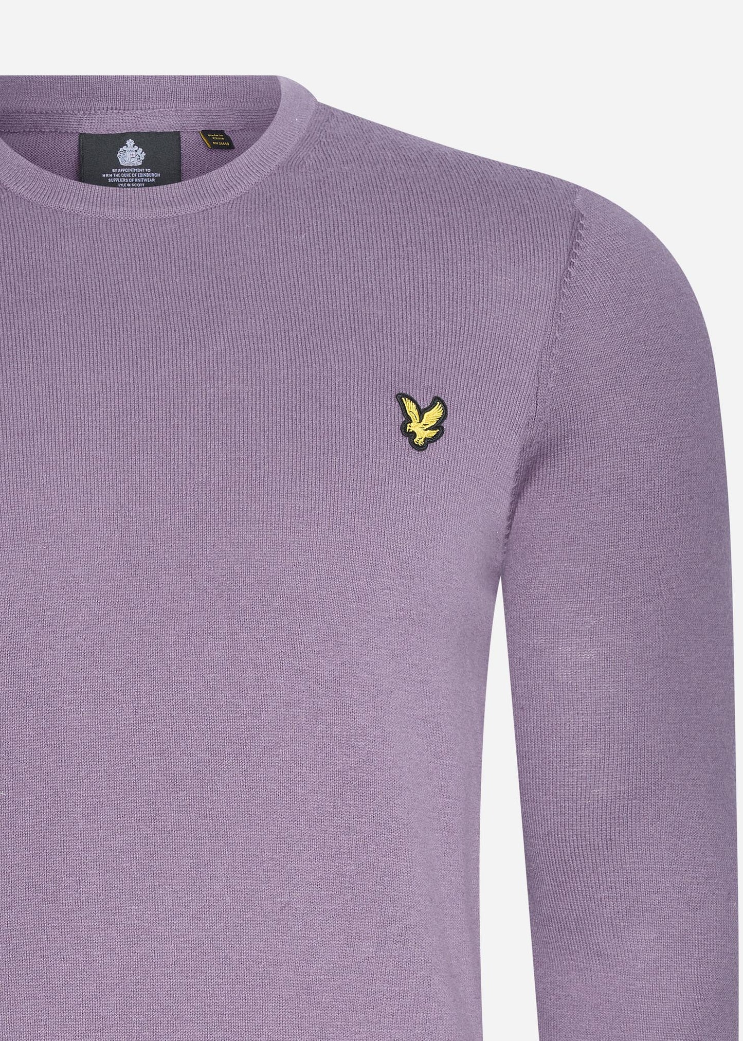 Lyle & Scott Truien Cotton merino crew jumper - billboard purple