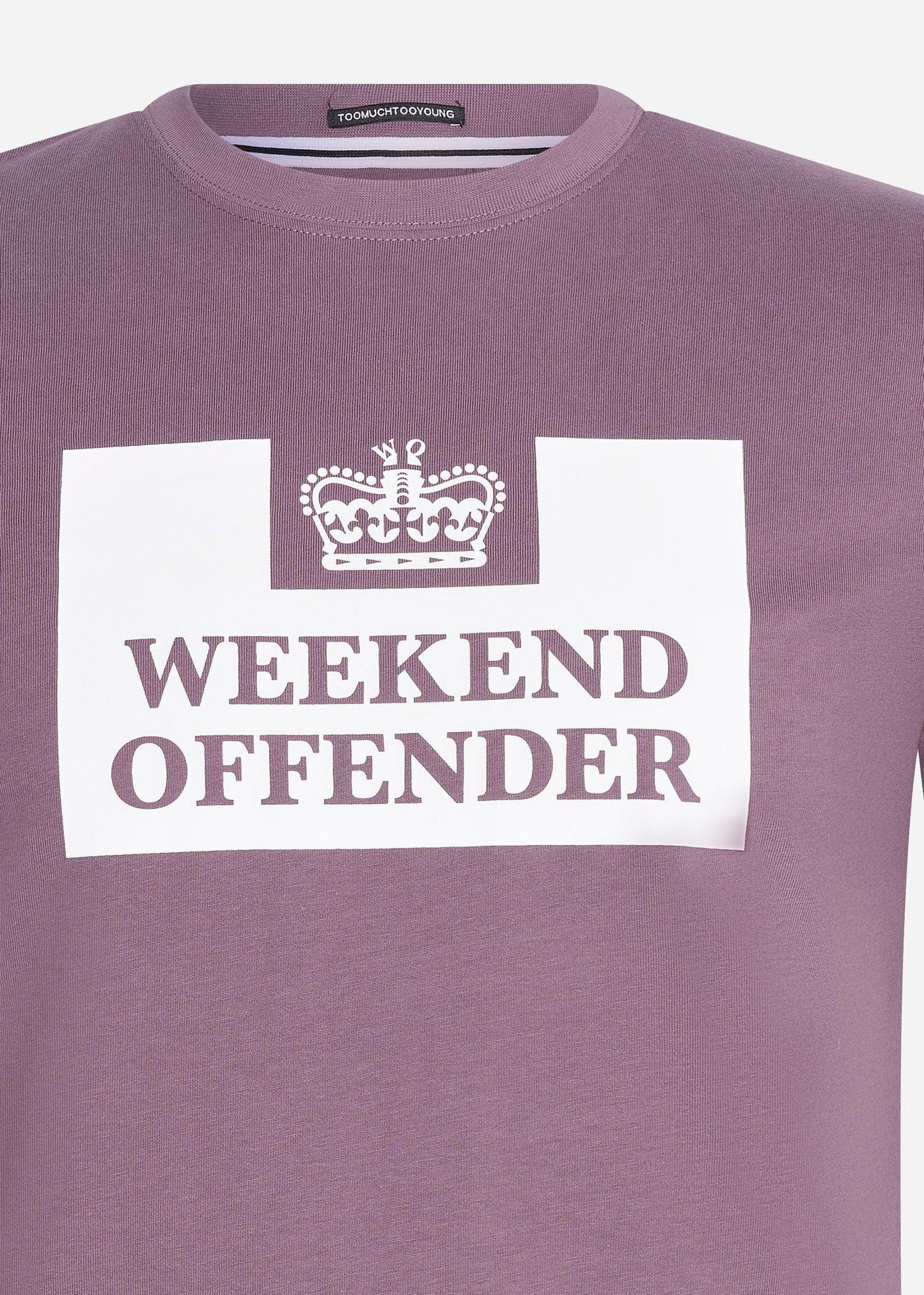 weekend offender t-shirt purple paars