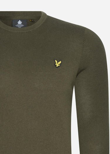 Lyle & Scott Truien Cotton merino crew jumper - olive