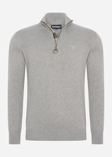Barbour Truien  Cotton half zip - grey marl