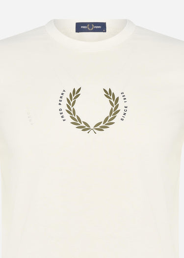 Fred Perry T-shirts Laurel wreath t-shirt - snow white