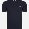 Fred Perry Polo's Bomber collar polo shirt - navy