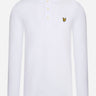 Lyle & Scott Longsleeve Polo's LS polo shirt - white
