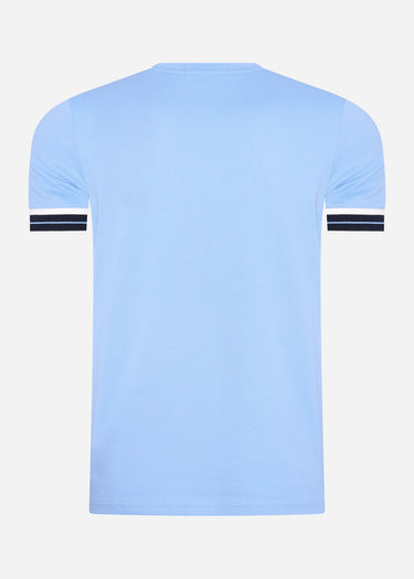 Fred Perry T-shirts Tramline tipped pique t-shirt - sky