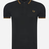 Fred Perry Polo's Twin tipped polo - dark caramel black