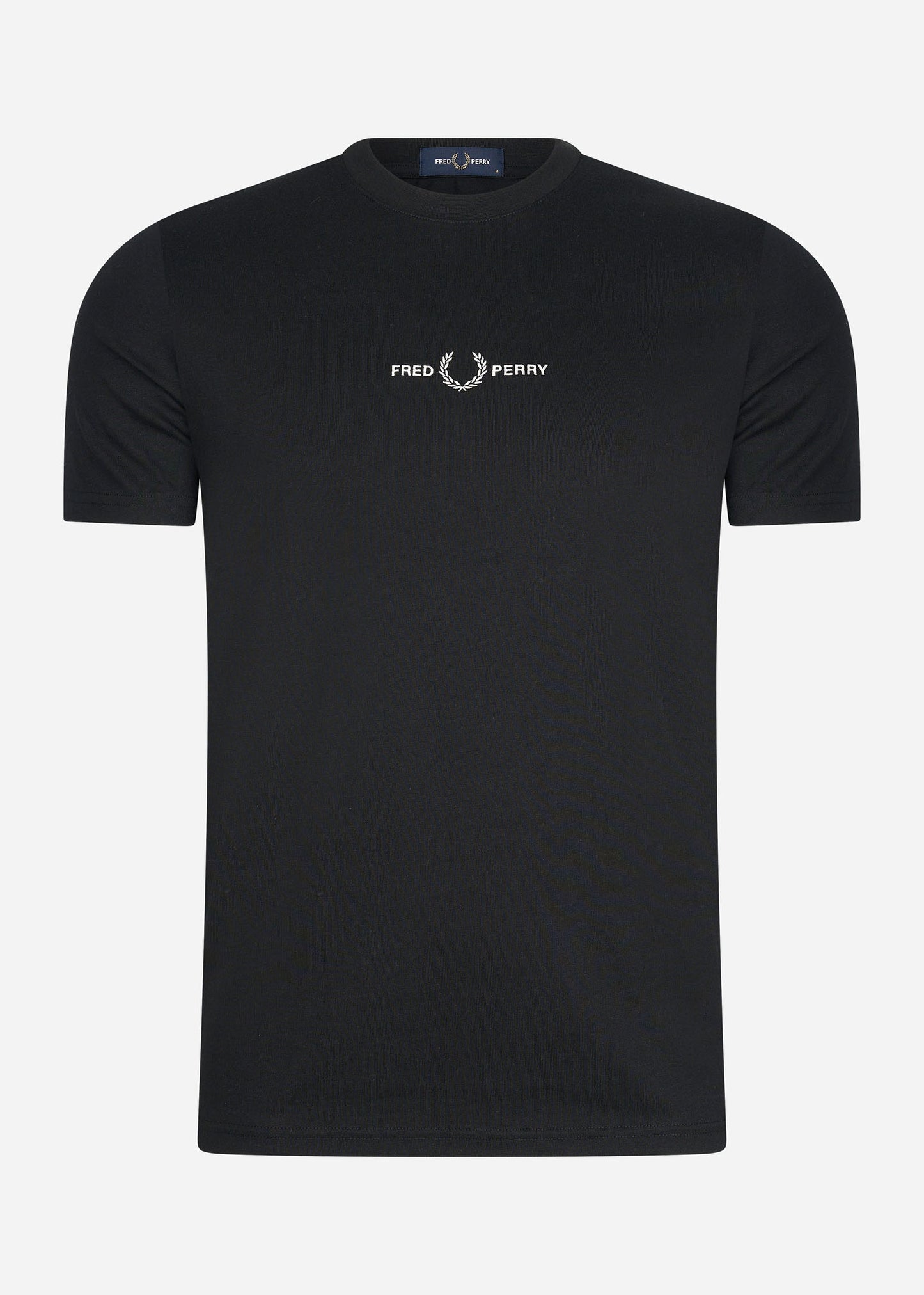 Fred Perry T-shirts Embroidered t-shirt - black
