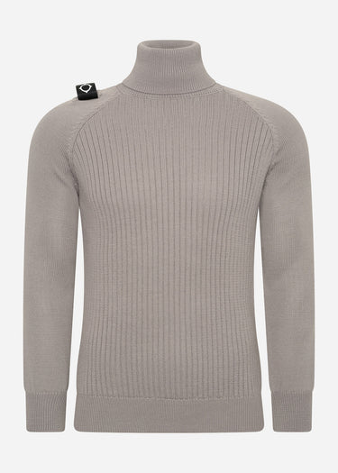 MA.Strum Truien  Roll neck knit - dark slate
