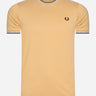 Fred Perry T-shirts Twin tipped t-shirt - desert