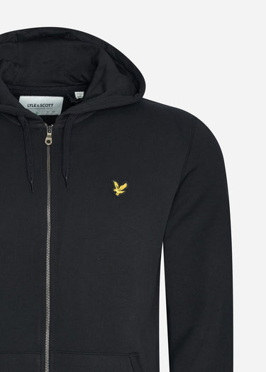 Lyle & Scott Vesten  Zip through hoodie - jet black