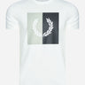 Fred Perry T-shirts Laurel wreath graphic t-shirt - snow white