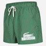 Lacoste Zwembroeken Checkered swimming trunks - green lapland