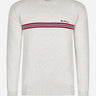 Ben Sherman Truien Chest stripe crew - ivory