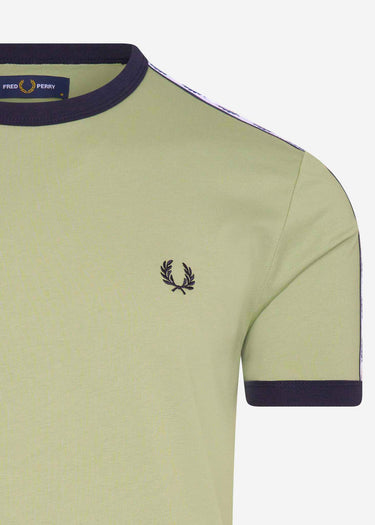 Fred Perry T-shirts Taped ringer t-shirt - seagrass