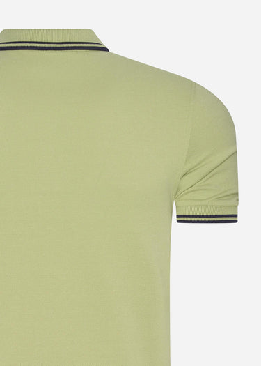 Fred Perry Polo's Twin tipped fred perry shirt - sage green