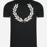 Fred Perry T-shirts Back graphic t-shirt - black