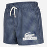 Lacoste Zwembroeken Checkered swimming trunks - navy blue lapland