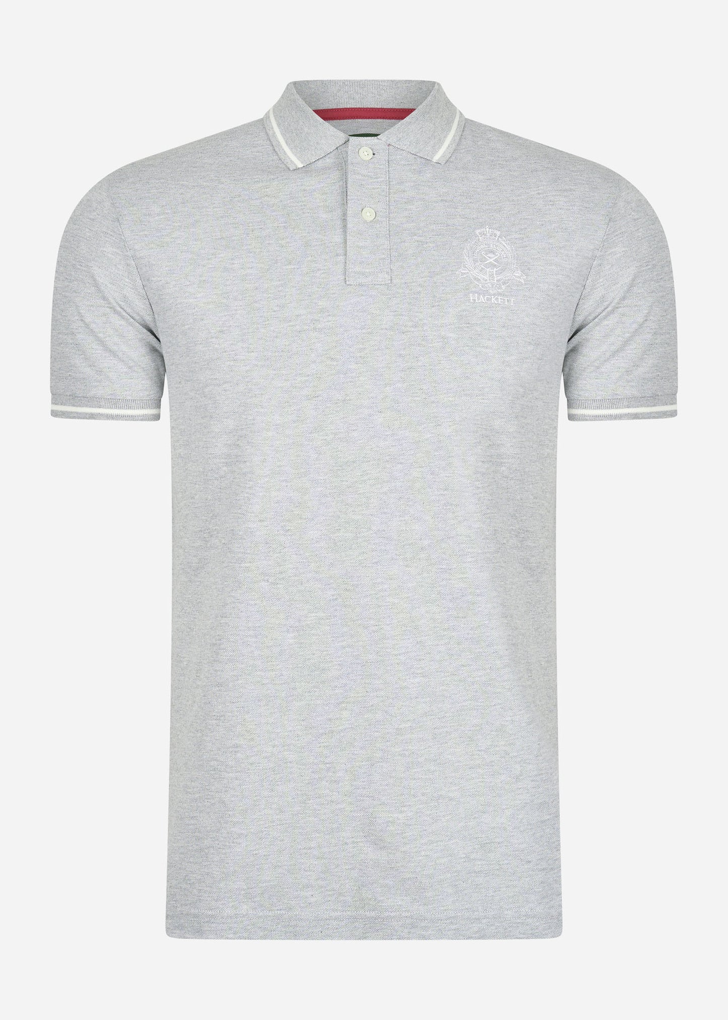 Hackett London Polo's Heritage logo polo - grey marl