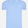 Fred Perry Polo's Twin tipped fred perry shirt - sky snow