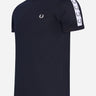 Fred Perry T-shirts Taped ringer t-shirt - navy