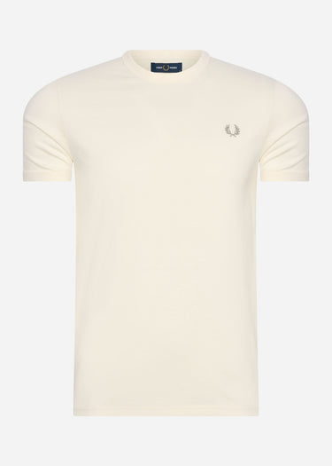 Fred Perry T-shirts Tonal tape ringer t-shirt - ecru