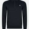 Fred Perry Longsleeve Polo's Classic knitted shirt ls - black