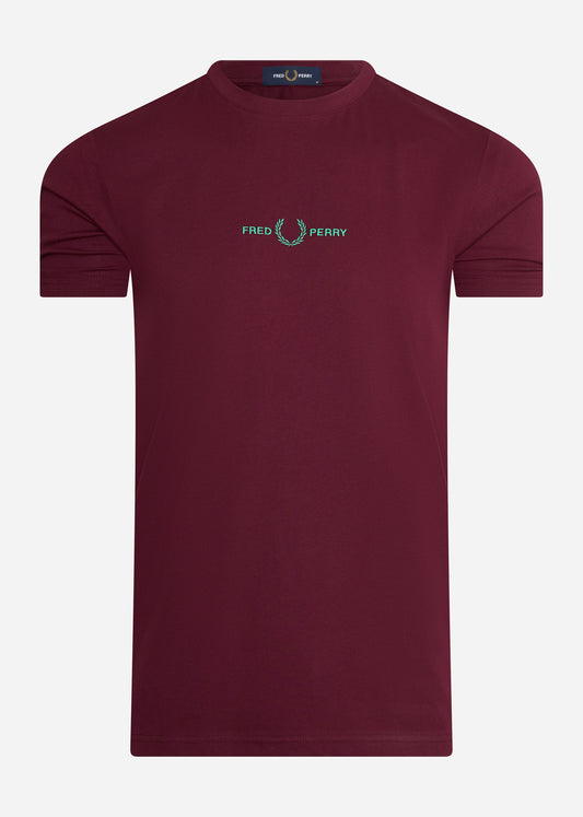 Fred Perry T-shirts  Embroidered t-shirt - aubergine 