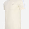 Fred Perry T-shirts Tonal tape ringer t-shirt - ecru