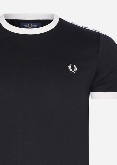 Fred Perry T-shirts Taped ringer t-shirt - black