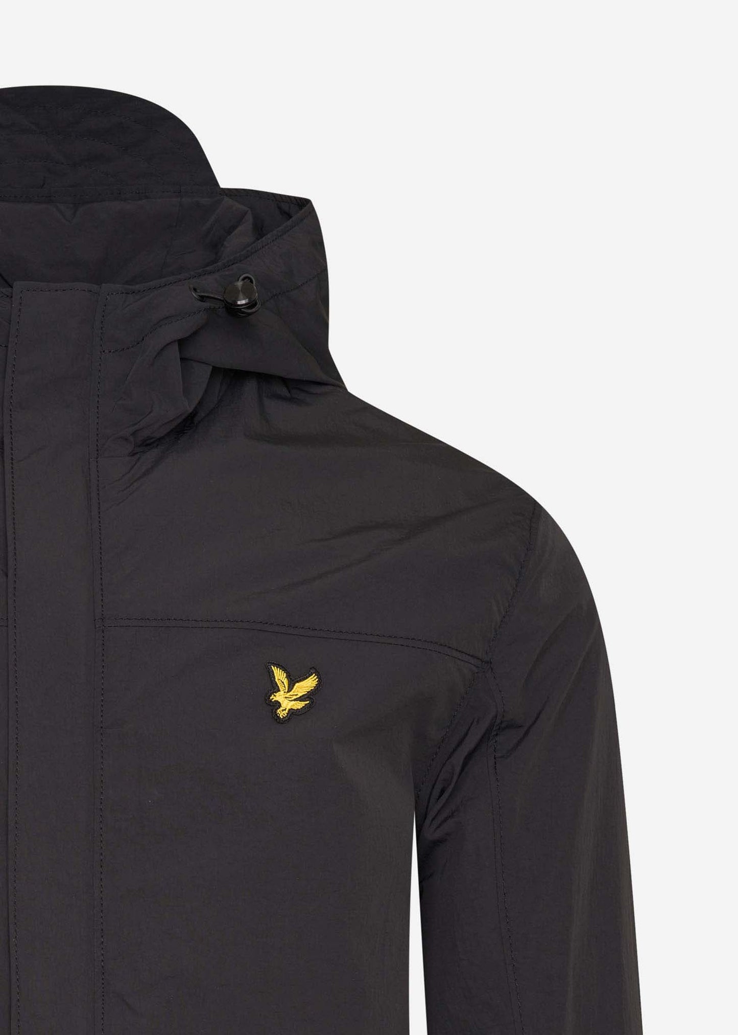 lyle and scott hooded pocket jacket jas zwart