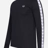 Fred Perry Longsleeve Tees Taped long sleeve t-shirt - black