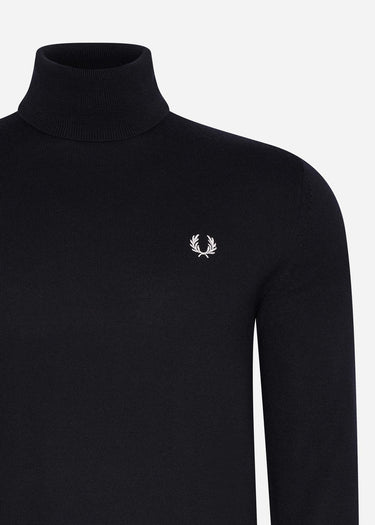 Fred Perry Truien Roll neck jumper - black