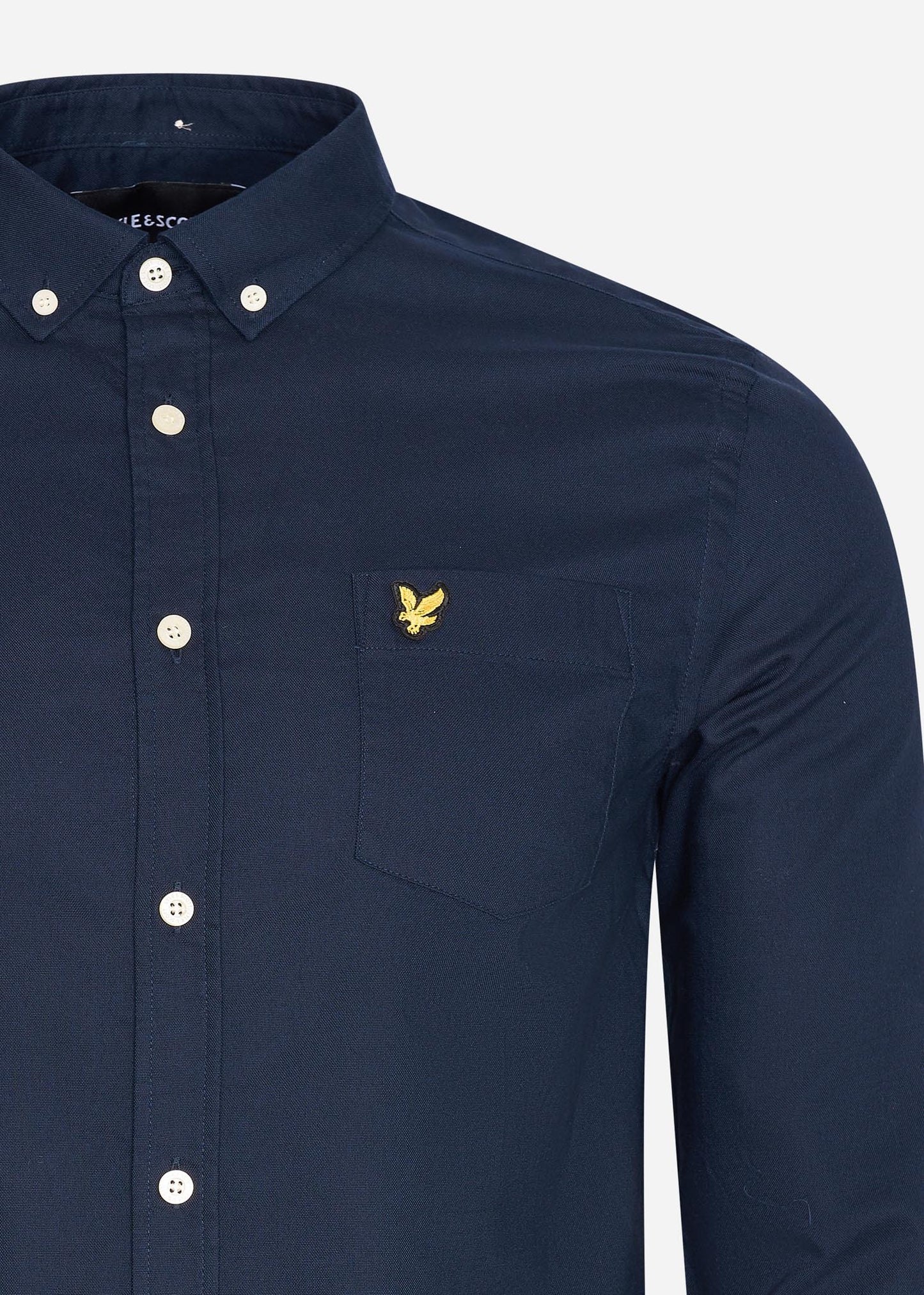Lyle & Scott Overhemden Light weight oxford shirt - dark navy